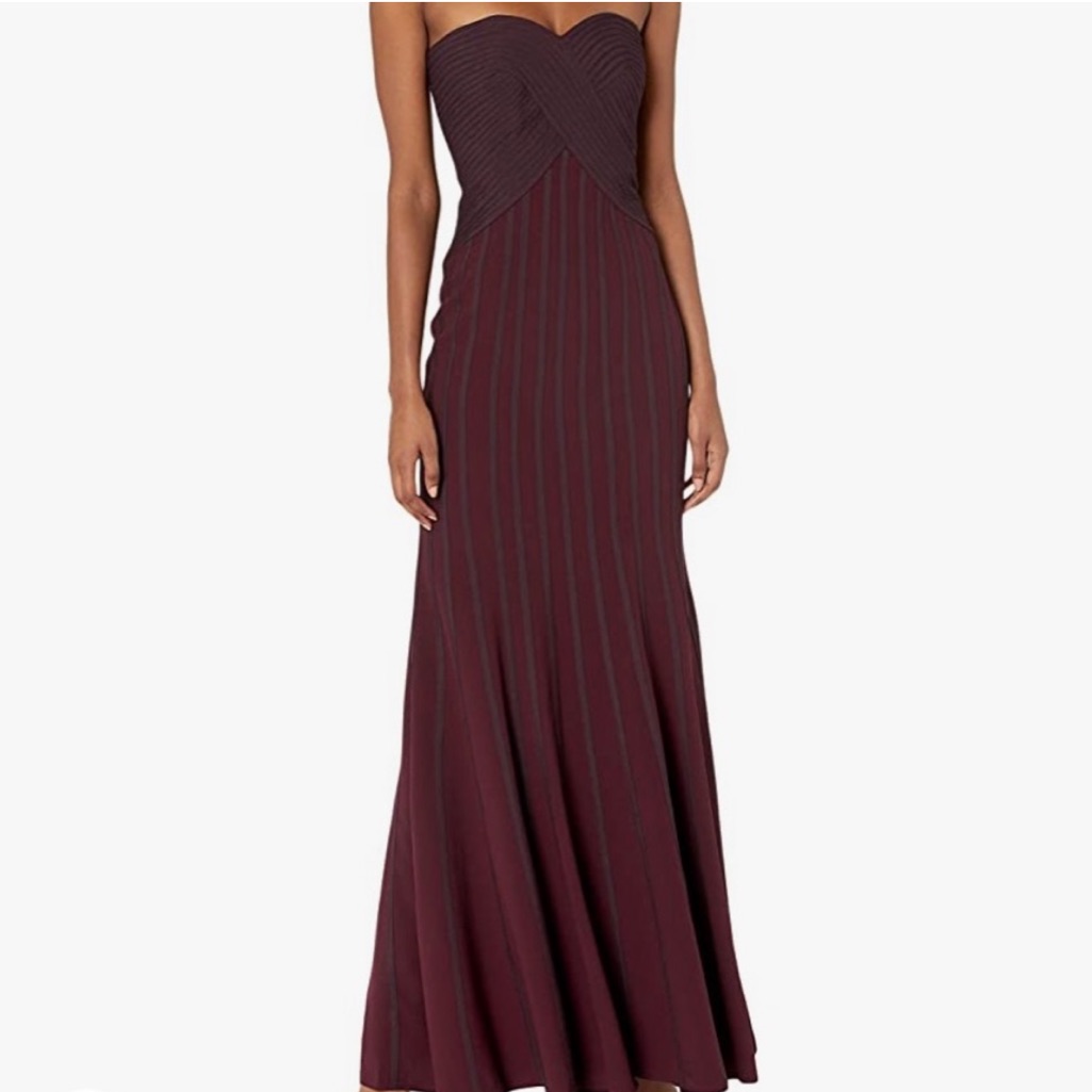 New Halston Burgundy Dress